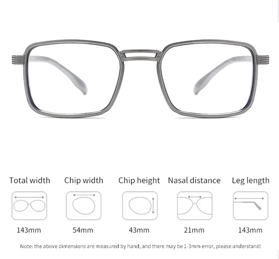 Calipers measuring eyewear frame tolerances