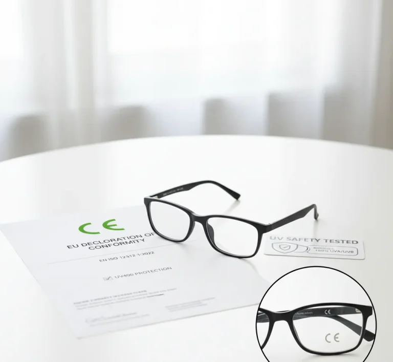 Eyeglasses CE compliance UV safety