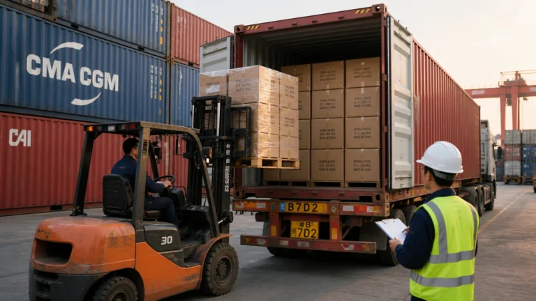 container loading for exporting bulk sunglasses orders from china